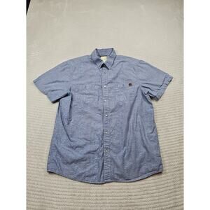 Solaris Outdoors Shirt Mens Large Short Sleeve Button Down